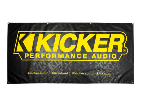 Kicker vinyl banner