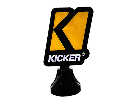 Kicker light-up desk sign