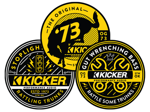 Kicker round decals