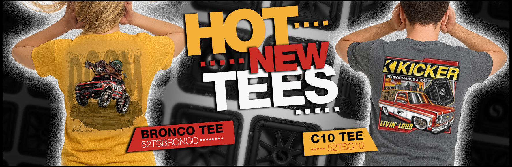 Learn more about hot new KICKER tees.