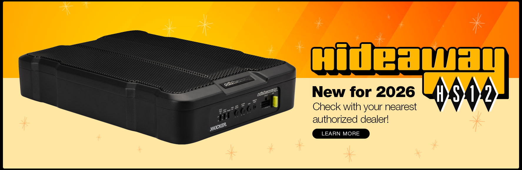 New for 2026 - Hideaway HS12