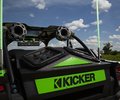 KICKER speakers and cargo-area audio installation on the Kawasaki UTV