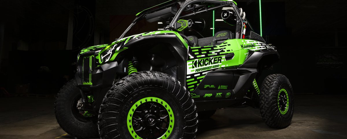 Kawasaki UTV side three-quarter view