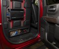 Custom KICKER amplifier rack in the Sierra