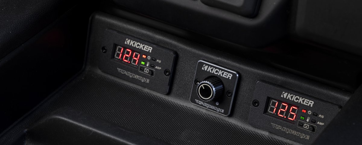 KICKER audio controls in the Sierra