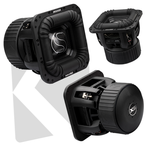 collage of Solo XS subwoofers