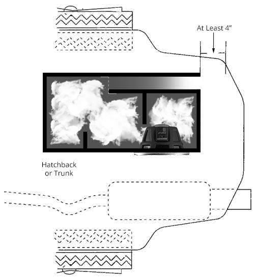 Do not install a ported box with the port against a solid surface