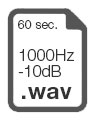 60 sec. 100Hz -10dB WAV