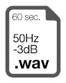60 sec. 50Hz -3dB WAV