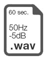 60 sec. 50Hz -5dB WAV