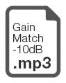 Gain Match -10dB MP3