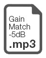 Gain Match -5dB MP3