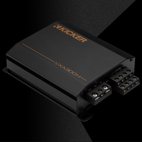 KICKER VXA300.4 amplifier.