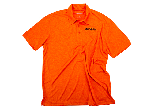 orange kicker polo front