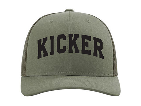 Kicker green mesh cap front