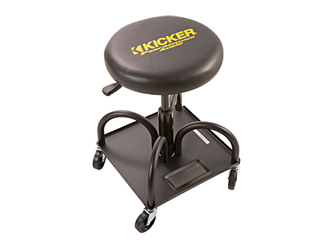 rolling shop stool front