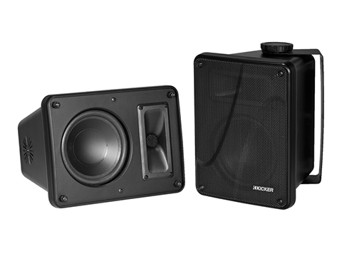 Kicker KB6000 Black Full Range indoor/outdoor Speakers