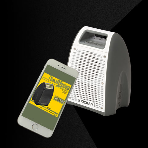 KICKER Bullfrog JUMP BF400 Portable Bluetooth Speaker Gray 43BF400GY - Best Buy